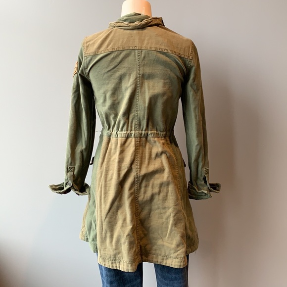 NWOT Free People Mid Length Army two-tone jacket - Picture 3 of 9